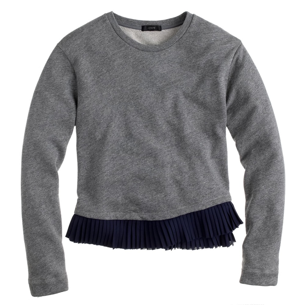 J.Crew ruffle-hem sweatshirt